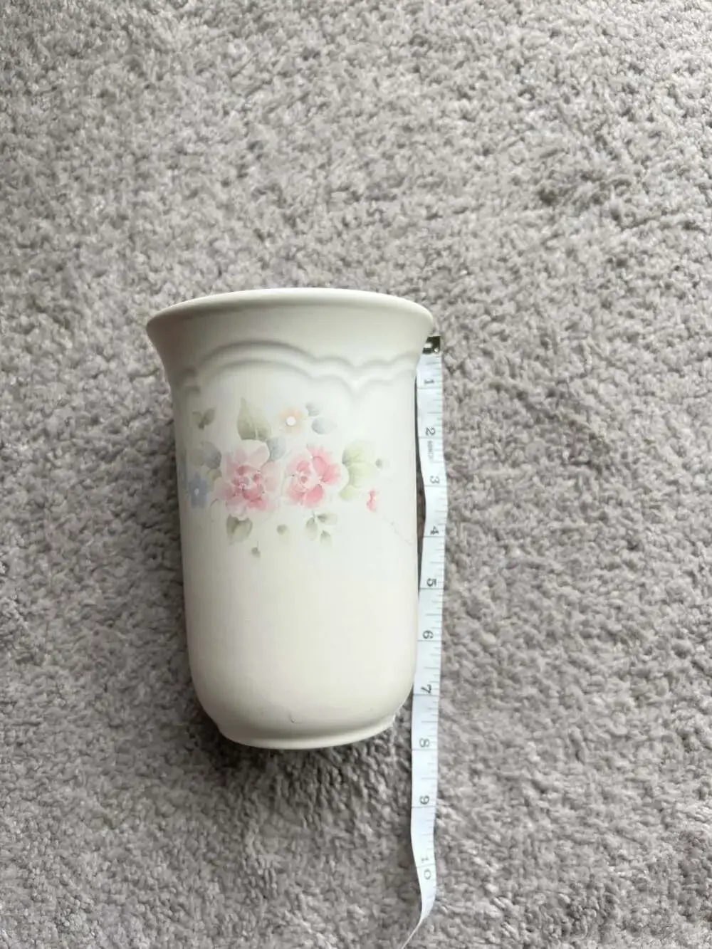 Pfaltzgraff Tea Rose Stoneware Utensil Holder or Vase